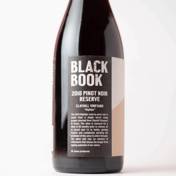 Blackbook "Nightjar" Reserve Pinot Noir 2019 (6 Bottles) Battersea, London, England