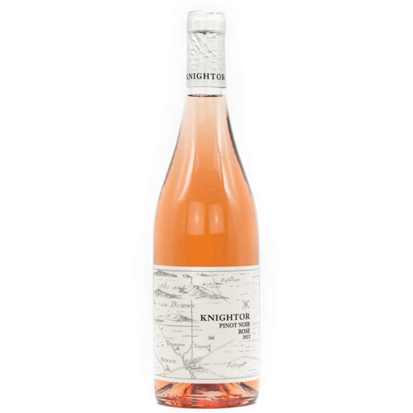 Knightor Winery Pinot Noir Rosé 2022 (6 Bottles) St Austell Bay, Cornwall, England