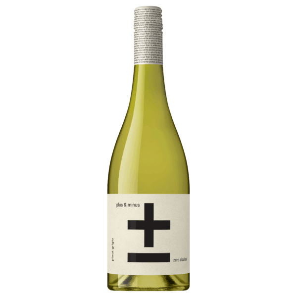 Fourth Wave Wine Plus & Minus Pinot Grigio (6 Bottles) Australia *zero alcohol
